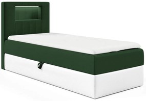 Ciemnozielone pojedyncze łóżko kontynentalne 3 rozmiary W3-R87