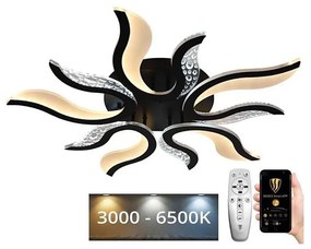 Brilagi - LED Ściemnialny żyrandol natynkowy TWIST LED/65W/230V 3000-6500K czarny + pilot