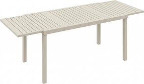 Outsunny Stół Ogrodowy Rozkładany 150/225 x 85 cm Aluminiowy Stół Jadalniany dla 6-8 Osób, Prostokątny z Listwami | Aosom PL