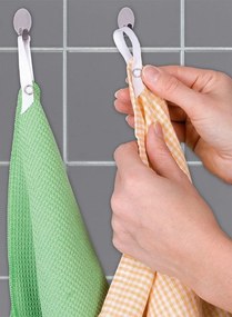 Zawieszka z klipsem do ręczników i ścierek, 10 sztuk