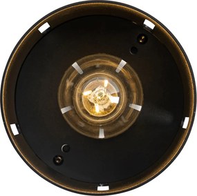 Designerska lampa sufitowa czarna - Yana