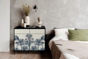 Szafka typu kredens z 2 drzwiami i 2 szufladami z nadrukowanego MDF