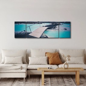 Obraz drewnianego mostu (170x50 cm)