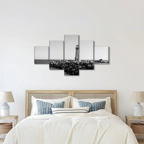 Obraz - Latarnia morska na wybrzeżu, Santa Cruz, Kalifornia (125x70 cm)