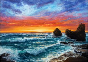 Obraz - Zachód słońca (70x50 cm)