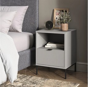 Stolik nocny szary 40x38.1x55 eliza