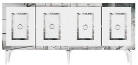 Szafka Karya White and Silver