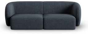 Niebieska sofa z tkaniny szenilowej 188 cm Paolo – Milo Casa