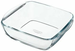 Pyrex Szklana naczynie żaroodporne kwadratowe 2,2l, 25 x 22 x 7 cm