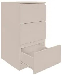 Komoda BASIC 3 szuflady – Kaszmir | 40x75x40 cm