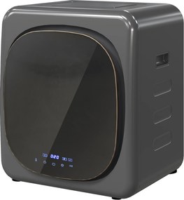 HOMCOM Suszarka do Ubrań z Dezynfekcją UV, Kompaktowa Budowa, 4 kg Pojemności, Stal Nierdzewna, Szary