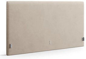 Jasnobrązowy tapicerowany zagłówek 210,5x100 cm Remo – Micadoni