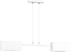 Biała loftowa lampa wisząca z regulacją - D018 E6-F35