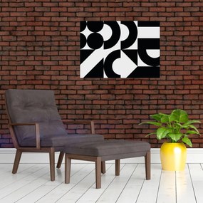 Obraz na szkle - Abstrakcja geometryczna N⁰2 (70x50 cm)