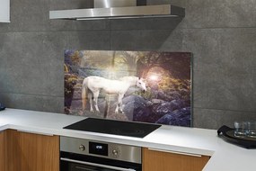 Panel Szklany Jednorożec w Magicznym Lesie