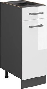 Szafka dolna do kuchni biały wysoki połysk 30x46x81.6 r-line