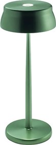 Lampa stołowa LED Zafferano Sister Light Wi-Fi Smart, zielona, ładowalna i ściemnialna - 2200-2700-3000-4000K, 3,2W, wys. 33 cm