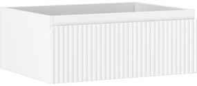 Mexen Rivel szafka łazienkowa podumywalkowa 60 cm, 1 szuflada, ryflowana , biała mat - 91A20-06023-1-BF01