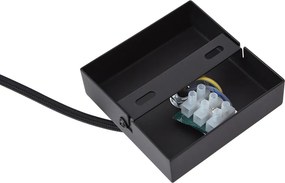 Zasilacz I-Connector do szyny 1-fazowej z kwadratową płytą montażową czarny - Iconic
