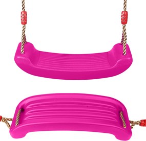Huśtawka ogrodowa dla dzieci plastikowa ZOYA różowa