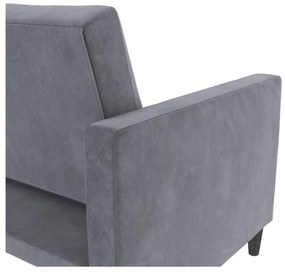 Szara aksamitna sofa 207 cm Celine – Støraa