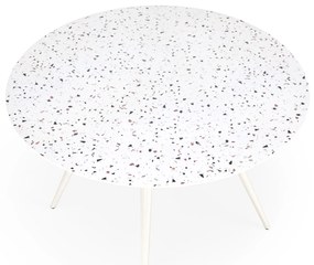 ARAMIS Stół jadalniany Okrągły 4-osobowy Lastryko Biały Nowoczesny fi.120cm