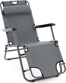 Krzesło ogrodowe składane, szare