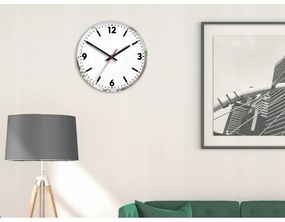 Zegar ścienny okrągły cichy nowoczesny akrylowy na ścianę duże cyfry loft