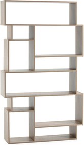 Półka kolumnowa z 10 otworami w kolorze dębu.