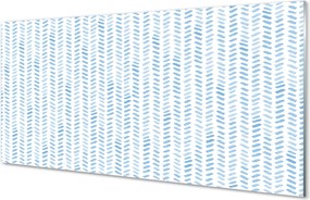 Szkło do Kuchni na Ścianę Niebieska Jodełka