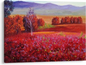Obraz czerwonego krajobrazu (70x50 cm)