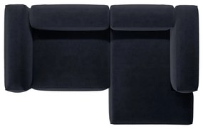 Ciemnoniebieski narożnik (prawostronny/z szezlongiem) Bergano – Cosmopolitan Design