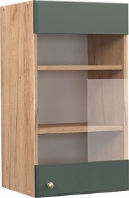 Szklana szafka kuchenna green gold country 40x34.1x72 fame-line