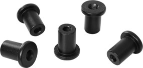 HOMCOM Zestaw szyn przesuwnych do drzwi, max. 100 kg, Metal, Czarny, 200 cm