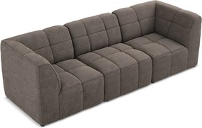 Brązowa sofa z materiału bouclé 255 cm Aloha – Makamii