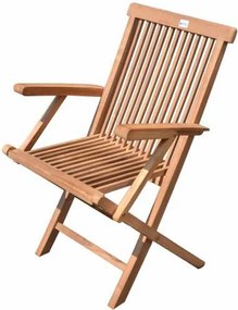 DIVERO Zestaw 4 składanych krzeseł ogrodowych z drewna tekowego