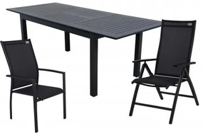 EXPERT ANTHRACITE - zestaw ogrodowy aluminiowy 4+2+1