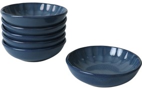 Zestaw 6 misek kamionkowych Laguna 12 cm, ciemnoniebieski