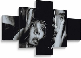 Obraz - Spojrzenie w lustro (125x70 cm)