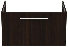 Ciemnobrązowa wisząca szafka pod umywalkę w dekorze dębu 80x44 cm i.Life B – Ideal Standard