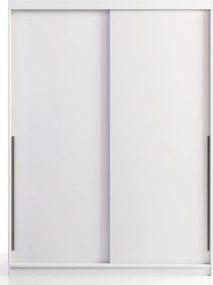Biała nowoczesna szafa z drzwiami przesuwnymi 160 cm W1-T34