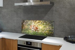 Szkło Ozdobne do Kuchni Pies wśród Leśnych Kwiatów