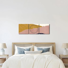 Obraz - Spacefrog design mountain N⁰3 (z zegarem) (90x30 cm)