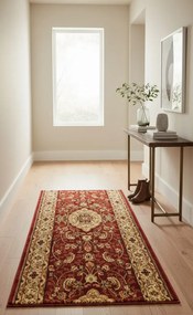 Czerwony elegancki chodnik rustykalny R2-M01