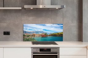 Szkło do Kuchni na Ścianę Wybrzeże w Objęciach Gór