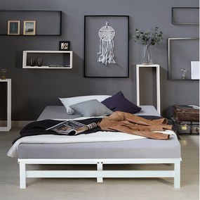 Stelaż łóżka 140x200 cm biały