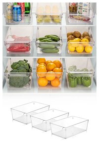 Plastikowy organizer do lodówki 3 szt. – Hermia