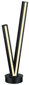 Czarna lampa stołowa LED ze sterowaniem głosowym/mobilną aplikacją i metalowym kloszem (wysokość 67,5 cm) Cicanto – CINQUE