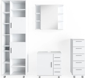 Zestaw mebli łazienkowych biały 60x33x60 ilias