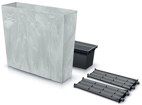 Donica ogrodowa z wkładem 77 x 23,5 x 68,5 cm Urbi Tower Beton Effect beton PROSPERPLAST